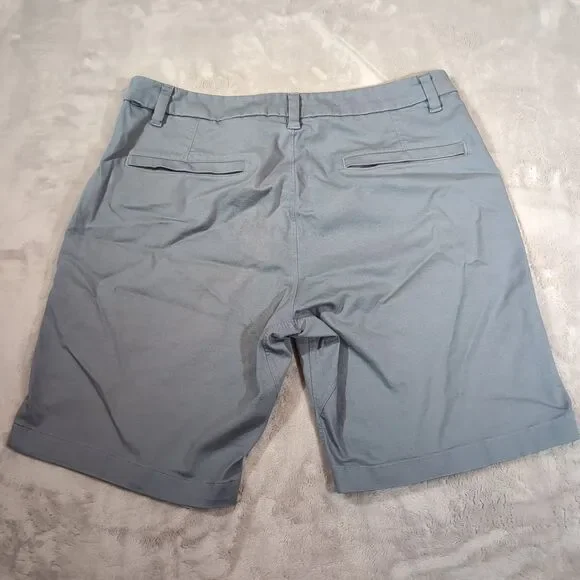 Lululemon Commission Shorts Mens 34 Classic Fit Blue 9” Warpstreme Chinos Golf - Picture 8 of 10